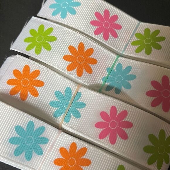 Grosgrain Ribbon 7/8” 5 yards 5/$20 hair bows shipping supplies flowers daisies - Picture 5 of 10